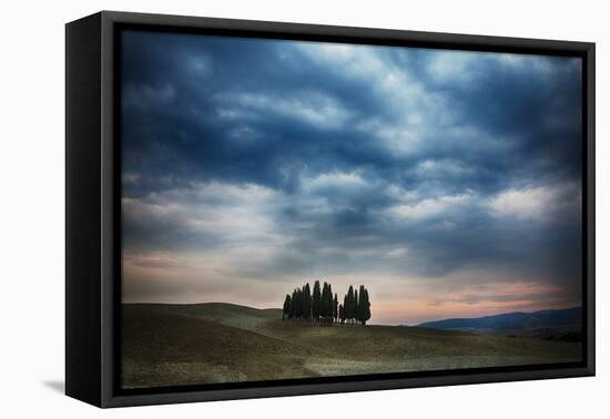 Vineyards and Tilled Fields Surround the Abbey of Saint Antimo-Terry Eggers-Framed Premier Image Canvas