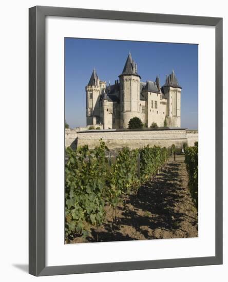 Vineyards around the Chateau De Saumur, Maine-et-Loire, Pays De La Loire, France, Europe-James Emmerson-Framed Photographic Print