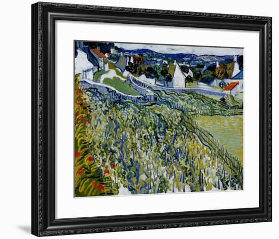 Vineyards at Auvers, c.1890-Vincent van Gogh-Framed Art Print