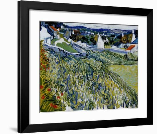 Vineyards at Auvers, c.1890-Vincent van Gogh-Framed Art Print