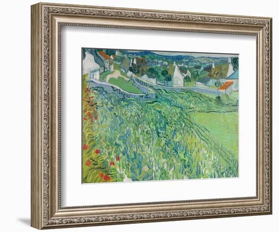 Vineyards at Auvers, June 1890-Vincent van Gogh-Framed Giclee Print