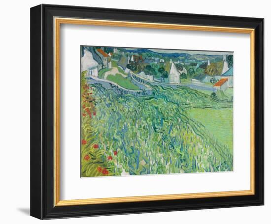 Vineyards at Auvers, June 1890-Vincent van Gogh-Framed Giclee Print