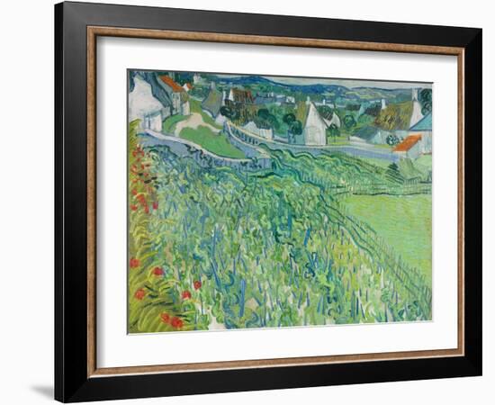 Vineyards at Auvers, June 1890-Vincent van Gogh-Framed Giclee Print