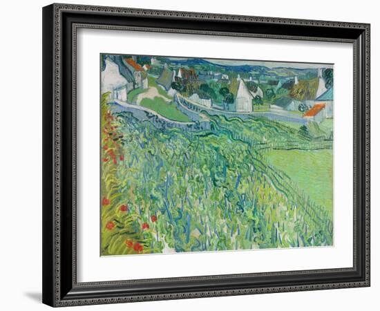 Vineyards at Auvers, June 1890-Vincent van Gogh-Framed Giclee Print