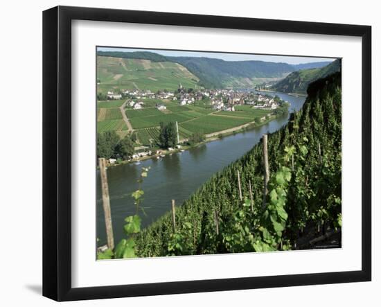 Vineyards on Slopes Above the Mosel River, Gravenburg, Germany, Europe-Oliviero Olivieri-Framed Photographic Print