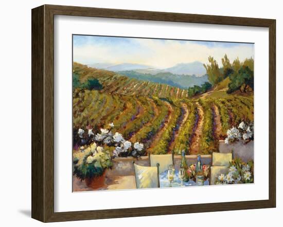 Vineyards to Mount St. Helena-Ellie Freudenstein-Framed Art Print