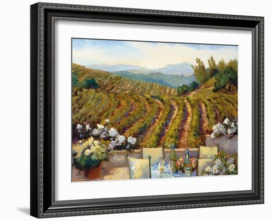 Vineyards to Mount St. Helena-Ellie Freudenstein-Framed Art Print