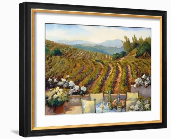 Vineyards to Mount St. Helena-Ellie Freudenstein-Framed Art Print