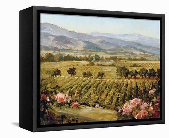 Vineyards to Vaca Mountains-Ellie Freudenstein-Framed Stretched Canvas