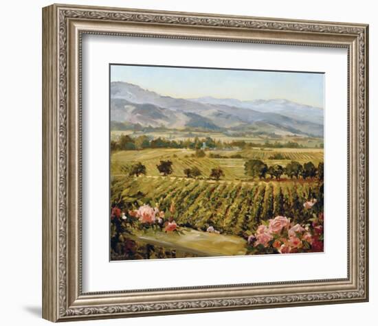 Vineyards to Vaca Mountains-Ellie Freudenstein-Framed Art Print