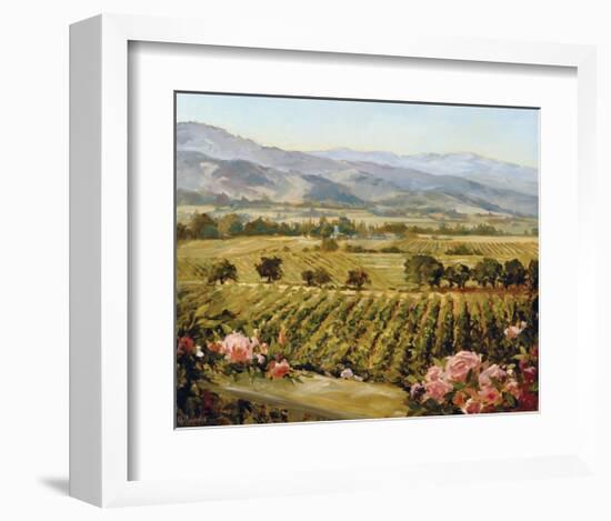 Vineyards to Vaca Mountains-Ellie Freudenstein-Framed Art Print