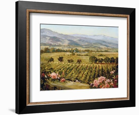 Vineyards to Vaca Mountains-Ellie Freudenstein-Framed Premium Giclee Print