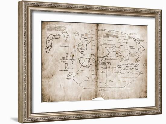 Vinland Map of New World-null-Framed Giclee Print