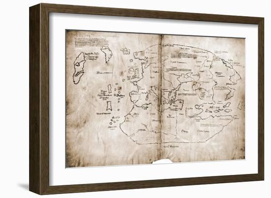 Vinland Map of New World-null-Framed Giclee Print