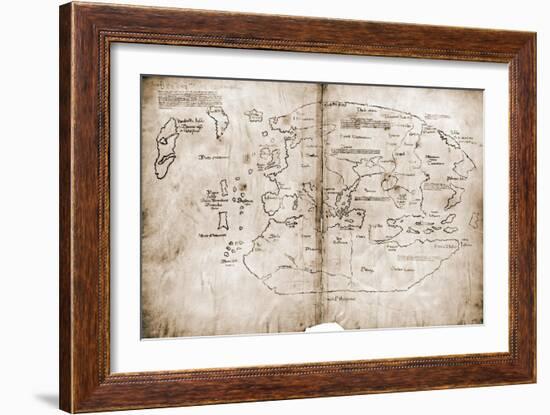 Vinland Map of New World-null-Framed Giclee Print