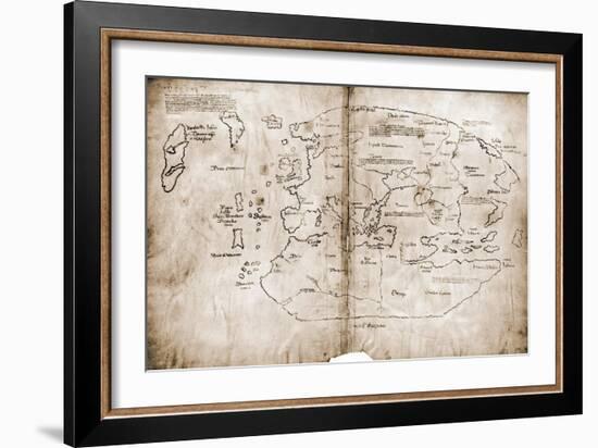 Vinland Map of New World-null-Framed Giclee Print