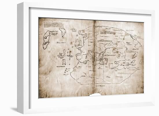 Vinland Map of New World-null-Framed Giclee Print