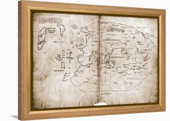 Vinland Map of New World-null-Framed Premier Image Canvas