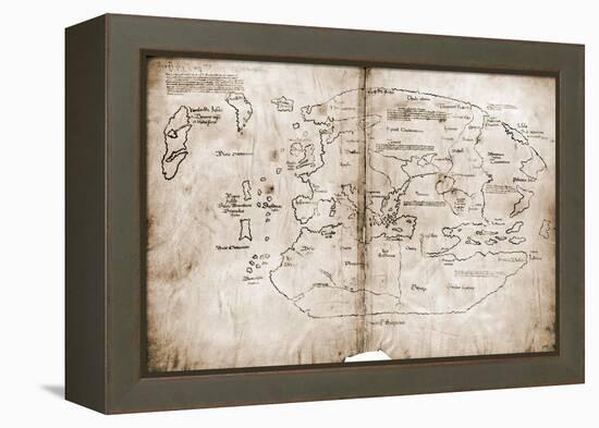 Vinland Map of New World-null-Framed Premier Image Canvas