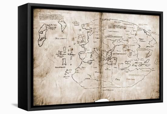 Vinland Map of New World-null-Framed Premier Image Canvas