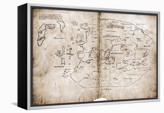 Vinland Map of New World-null-Framed Premier Image Canvas