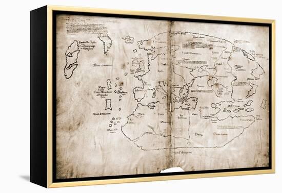 Vinland Map of New World-null-Framed Premier Image Canvas