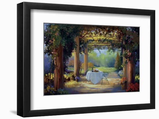 Vino al fresco-Carolyne Hawley-Framed Art Print