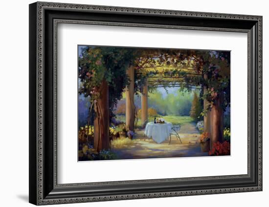 Vino al fresco-Carolyne Hawley-Framed Art Print