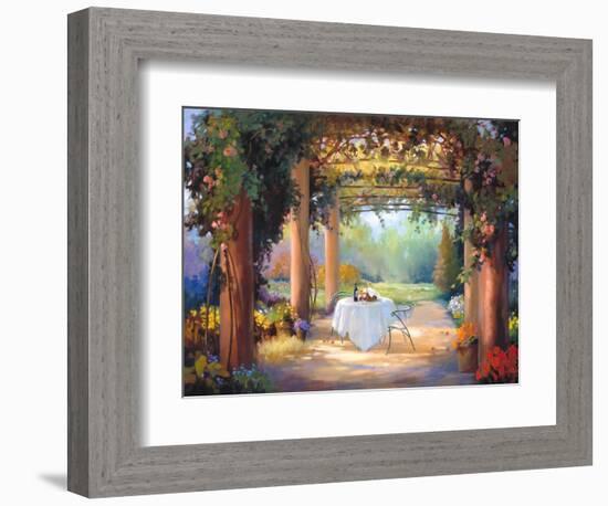 Vino al Fresco-Carolyne Hawley-Framed Art Print