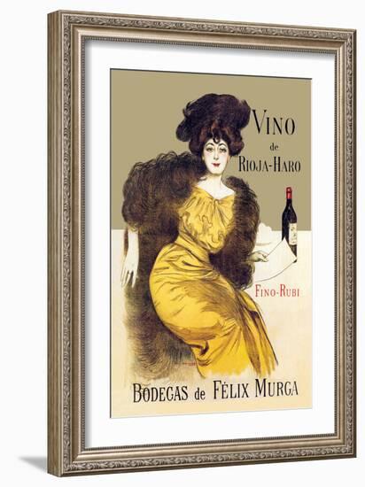 Vino de Rioja-Haro-Ramon Casas-Framed Art Print