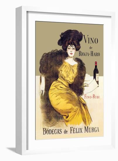 Vino de Rioja-Haro-Ramon Casas-Framed Art Print