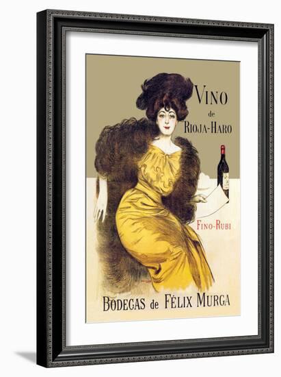 Vino de Rioja-Haro-Ramon Casas-Framed Art Print