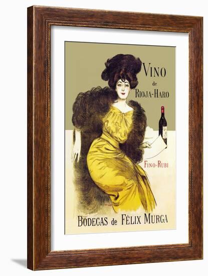 Vino de Rioja-Haro-Ramon Casas-Framed Art Print