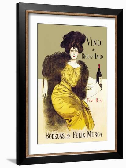 Vino de Rioja-Haro-Ramon Casas-Framed Art Print