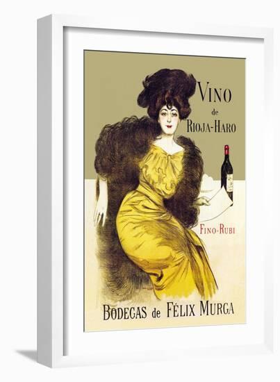 Vino de Rioja-Haro-Ramon Casas-Framed Art Print