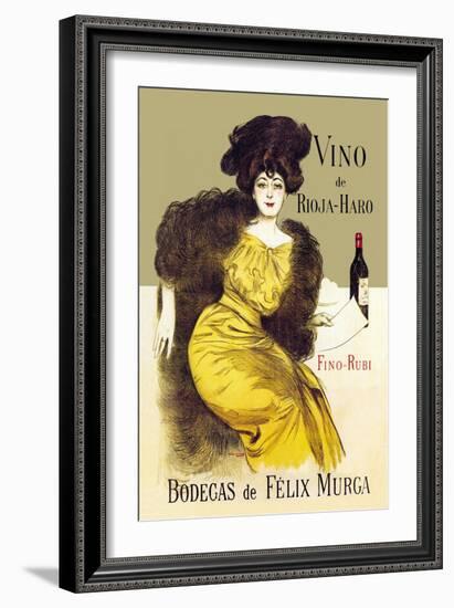 Vino de Rioja-Haro-Ramon Casas-Framed Art Print