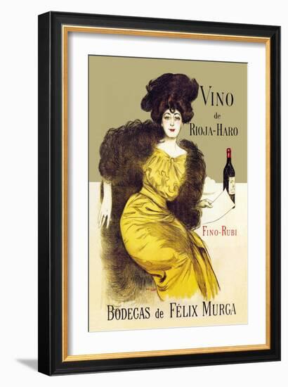 Vino de Rioja-Haro-Ramon Casas-Framed Art Print