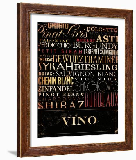 Vino Type-Stephen Fowler-Framed Art Print