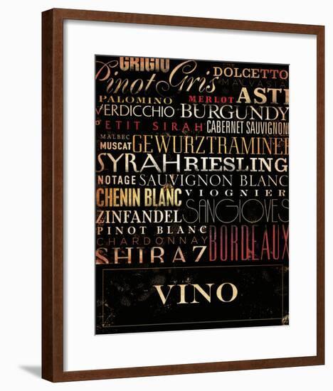 Vino Type-Stephen Fowler-Framed Art Print