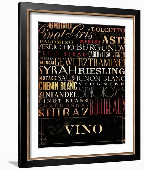 Vino Type-Stephen Fowler-Framed Art Print