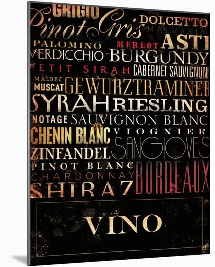 Vino Type-Stephen Fowler-Mounted Art Print