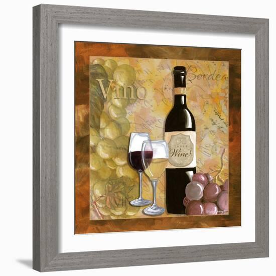 Vino Wine Grapes-Megan Aroon Duncanson-Framed Art Print