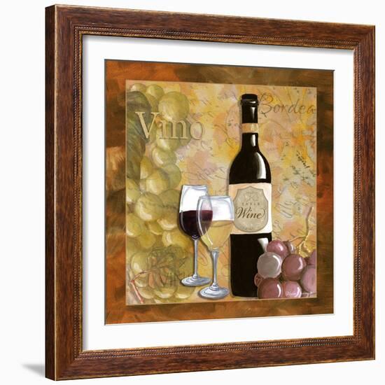 Vino Wine Grapes-Megan Aroon Duncanson-Framed Art Print