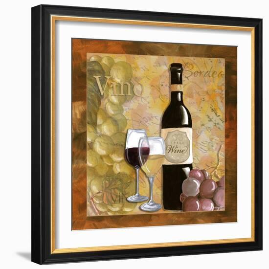 Vino Wine Grapes-Megan Aroon Duncanson-Framed Art Print