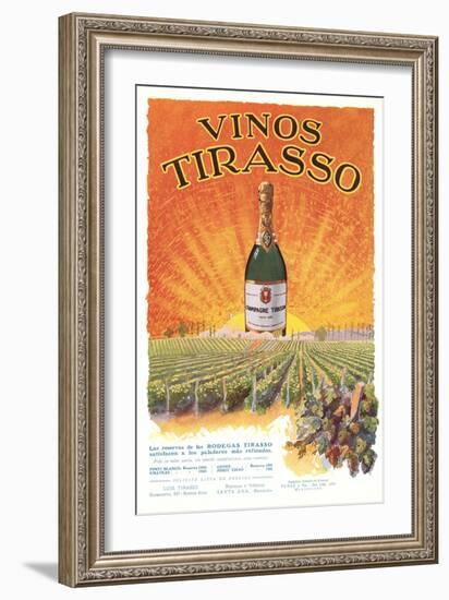 Vinos Tirasso Label-null-Framed Art Print