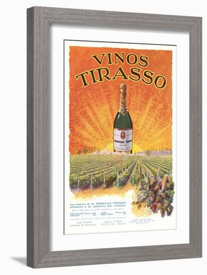Vinos Tirasso Label-null-Framed Art Print