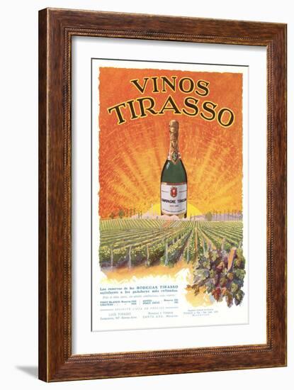 Vinos Tirasso Label-null-Framed Art Print