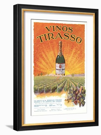 Vinos Tirasso Label-null-Framed Art Print