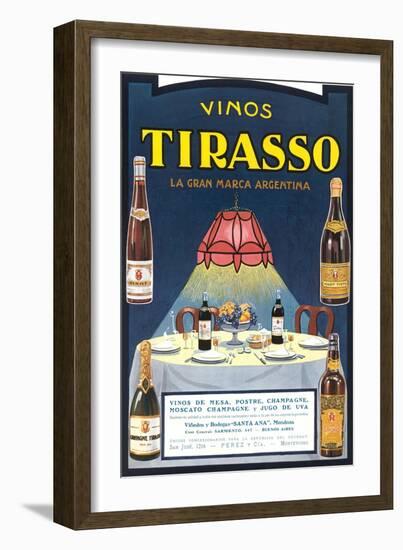 Vinos Tirasso Label-null-Framed Art Print