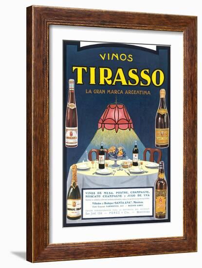 Vinos Tirasso Label-null-Framed Art Print